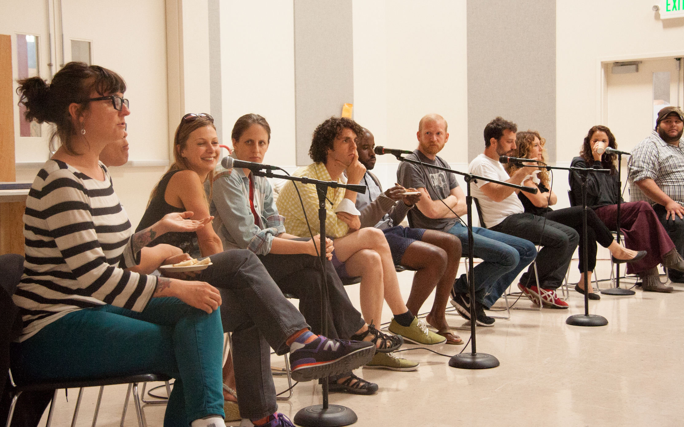 Ground Floor artists in residence talking about their projects